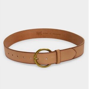 FRYE Flat Tan Leather Belt NWT